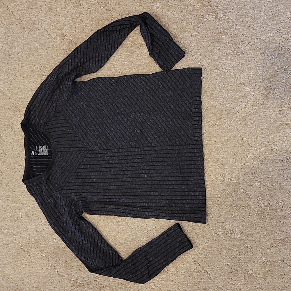 All in Motion Black and Gray Workout Top